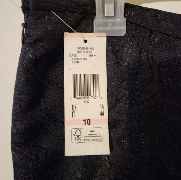 Kasper Black Skirt Size 10 - Picture 6 of 7
